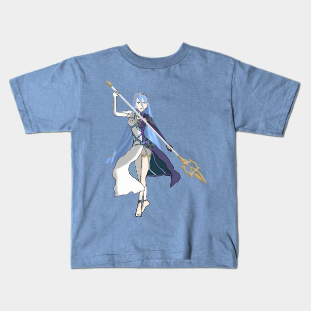 Azura, Lady of the Lake, My Queen drawing Kids T-Shirt by lotrdude13